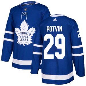 Adidas Felix Potvin Toronto Maple Leafs Men's Authentic Jersey - Blue