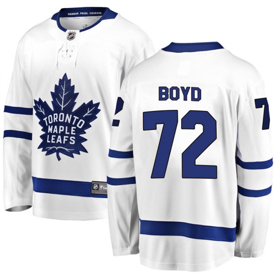 Fanatics Branded Travis Boyd Toronto Maple Leafs Youth Breakaway Away Jersey - White