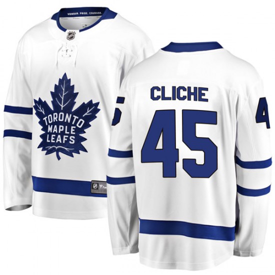 Fanatics Branded Marc-Andre Cliche Toronto Maple Leafs Youth Breakaway Away Jersey - White