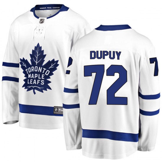 Fanatics Branded Jean Dupuy Toronto Maple Leafs Youth Breakaway Away Jersey - White