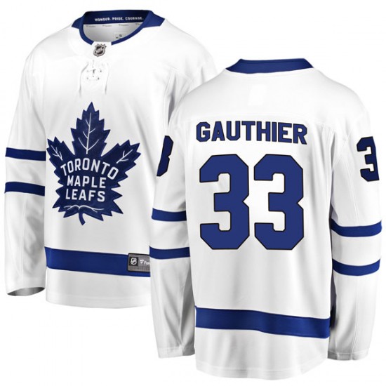 Fanatics Branded Frederik Gauthier Toronto Maple Leafs Youth Breakaway Away Jersey - White