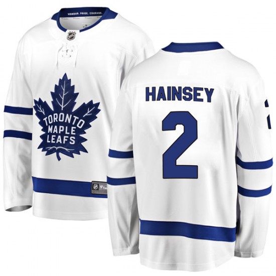 Fanatics Branded Ron Hainsey Toronto Maple Leafs Youth Breakaway Away Jersey - White