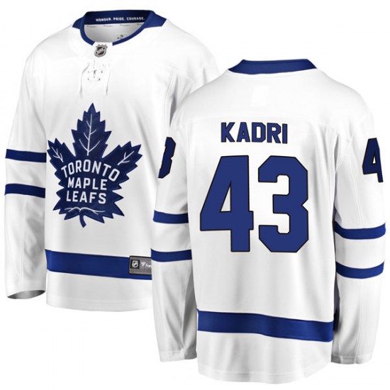 Fanatics Branded Nazem Kadri Toronto Maple Leafs Youth Breakaway Away Jersey - White
