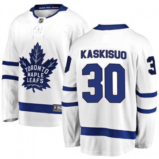Fanatics Branded Kasimir Kaskisuo Toronto Maple Leafs Youth Breakaway Away Jersey - White