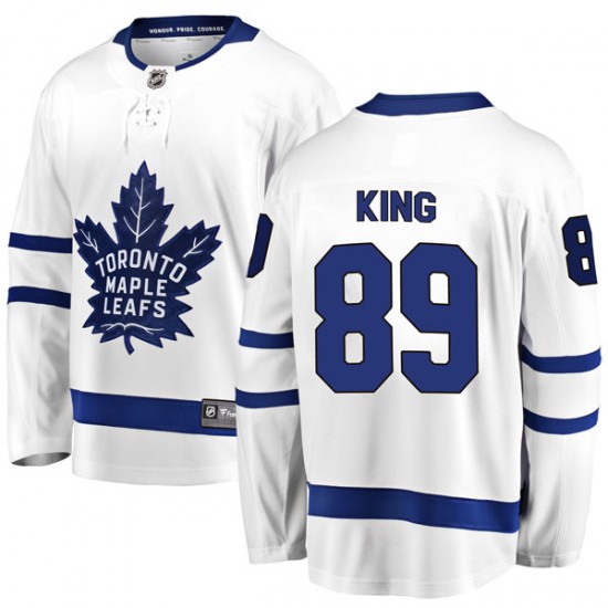 Fanatics Branded Jeff King Toronto Maple Leafs Youth Breakaway Away Jersey - White