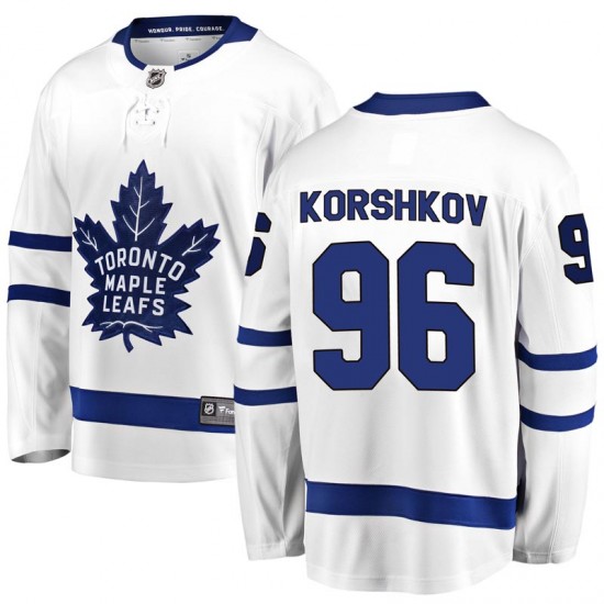 Fanatics Branded Egor Korshkov Toronto Maple Leafs Youth Breakaway Away Jersey - White