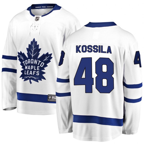 Fanatics Branded Kalle Kossila Toronto Maple Leafs Youth Breakaway Away Jersey - White