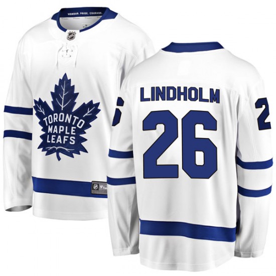 Fanatics Branded Par Lindholm Toronto Maple Leafs Youth Breakaway Away Jersey - White