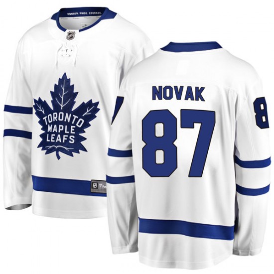 Fanatics Branded Max Novak Toronto Maple Leafs Youth Breakaway Away Jersey - White