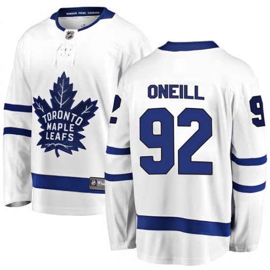 Fanatics Branded Jeff O'neill Toronto Maple Leafs Youth Breakaway Away Jersey - White