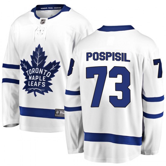 Fanatics Branded Kristian Pospisil Toronto Maple Leafs Youth Breakaway Away Jersey - White