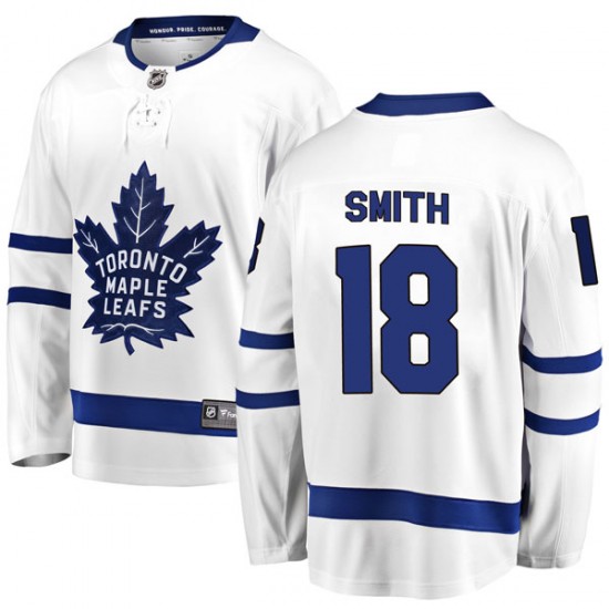 Fanatics Branded Ben Smith Toronto Maple Leafs Youth Breakaway Away Jersey - White