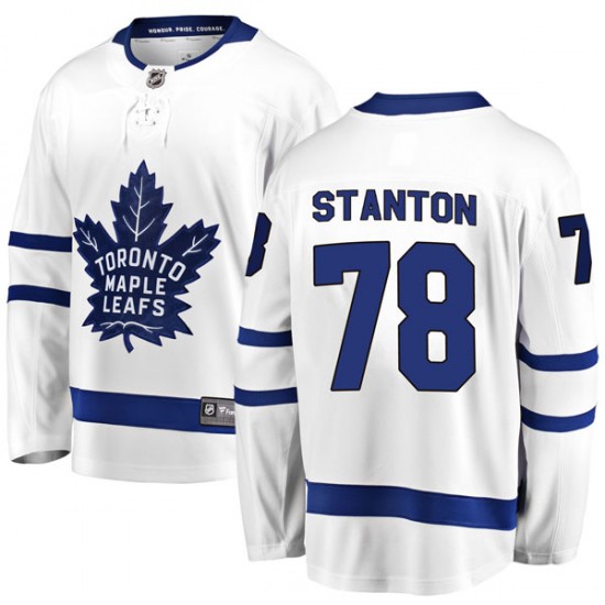 Fanatics Branded Ty Stanton Toronto Maple Leafs Youth Breakaway Away Jersey - White