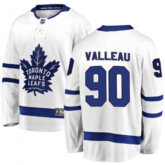 Fanatics Branded Nolan Valleau Toronto Maple Leafs Youth Breakaway Away Jersey - White