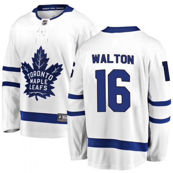 Fanatics Branded Mike Walton Toronto Maple Leafs Youth Breakaway Away Jersey - White