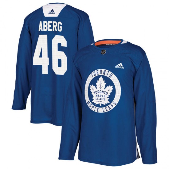 Adidas Pontus Aberg Toronto Maple Leafs Men's Authentic Practice Jersey - Royal