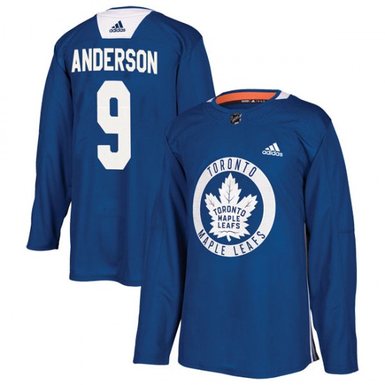 Adidas Glenn Anderson Toronto Maple Leafs Men's Authentic Practice Jersey - Royal