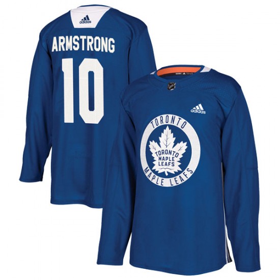 Adidas George Armstrong Toronto Maple Leafs Men's Authentic Practice Jersey - Royal