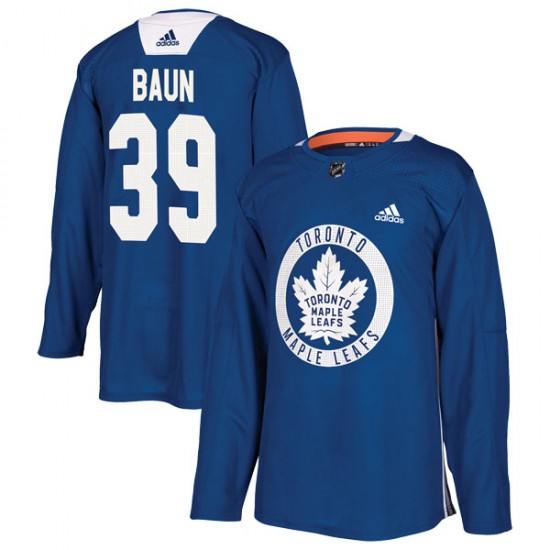 Adidas Kyle Baun Toronto Maple Leafs Men's Authentic Practice Jersey - Royal