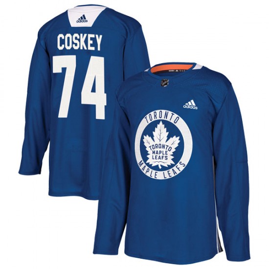 Adidas Cole Coskey Toronto Maple Leafs Men's Authentic Practice Jersey - Royal