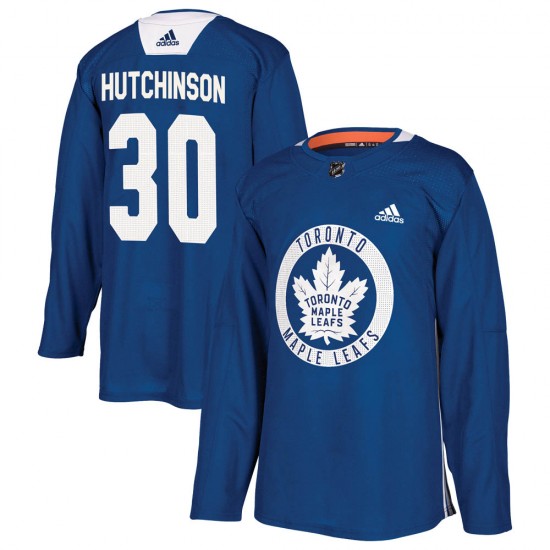 Adidas Michael Hutchinson Toronto Maple Leafs Men's Authentic Practice Jersey - Royal