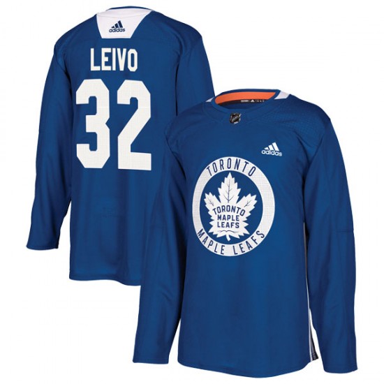 Adidas Josh Leivo Toronto Maple Leafs Men's Authentic Practice Jersey - Royal
