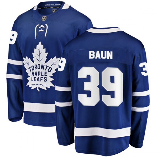 Fanatics Branded Kyle Baun Toronto Maple Leafs Men's Breakaway Home Jersey - Blue