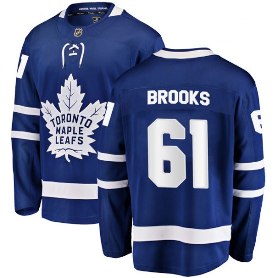 Fanatics Branded Adam Brooks Toronto Maple Leafs Men's Breakaway Home Jersey - Blue