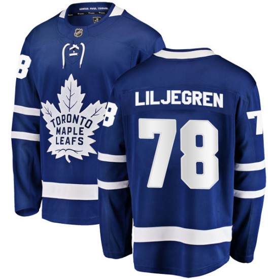 Fanatics Branded Timothy Liljegren Toronto Maple Leafs Men's Breakaway Home Jersey - Blue