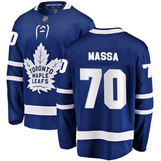 Fanatics Branded Ryan Massa Toronto Maple Leafs Men's Breakaway Home Jersey - Blue
