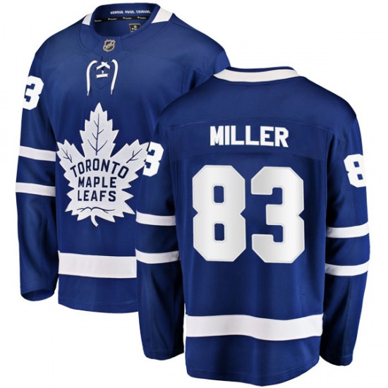 Fanatics Branded Brenden Miller Toronto Maple Leafs Men's Breakaway Home Jersey - Blue