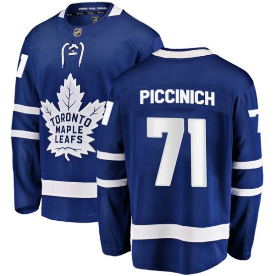 Fanatics Branded J.J. Piccinich Toronto Maple Leafs Men's Breakaway Home Jersey - Blue