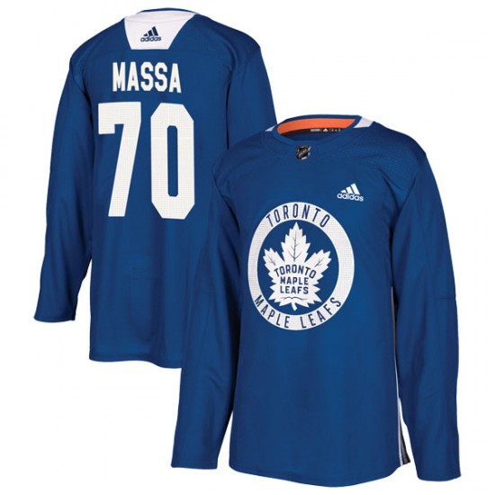Adidas Ryan Massa Toronto Maple Leafs Youth Authentic Practice Jersey - Royal