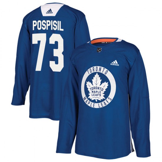 Adidas Kristian Pospisil Toronto Maple Leafs Youth Authentic Practice Jersey - Royal