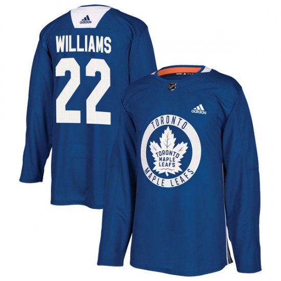 Adidas Tiger Williams Toronto Maple Leafs Youth Authentic Practice Jersey - Royal