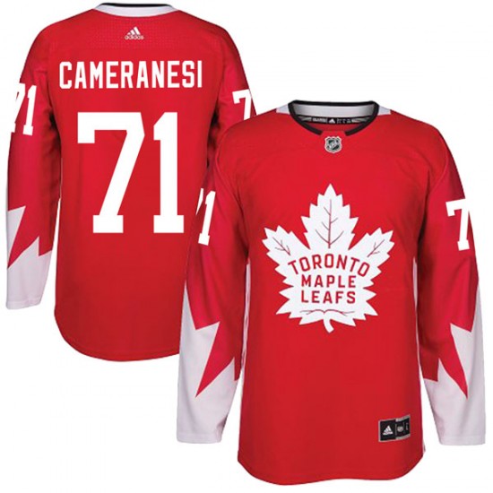 Adidas Tony Cameranesi Toronto Maple Leafs Men's Authentic Alternate Jersey - Red