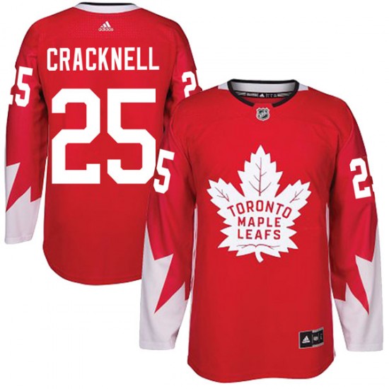 Adidas Adam Cracknell Toronto Maple Leafs Men's Authentic Alternate Jersey - Red