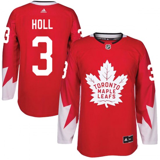 Adidas Justin Holl Toronto Maple Leafs Men's Authentic Alternate Jersey - Red