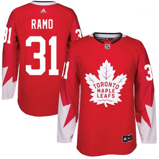 Adidas Karri Ramo Toronto Maple Leafs Men's Authentic Alternate Jersey - Red