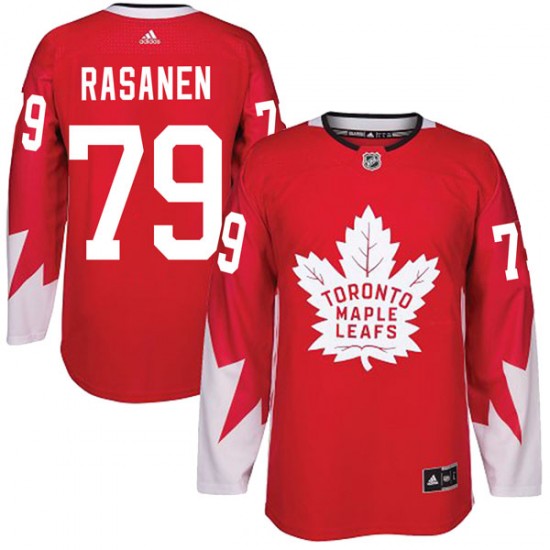Adidas Eemeli Rasanen Toronto Maple Leafs Men's Authentic Alternate Jersey - Red