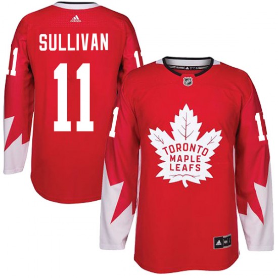 Adidas Steve Sullivan Toronto Maple Leafs Men's Authentic Alternate Jersey - Red