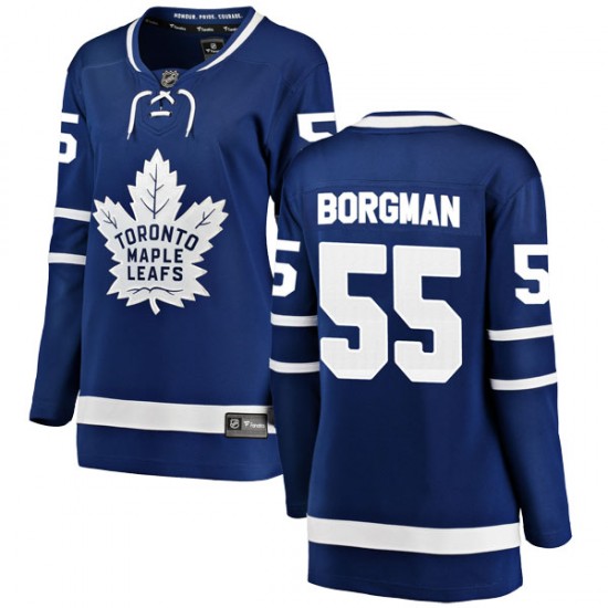Fanatics Branded Andreas Borgman Toronto Maple Leafs Women's Breakaway Home Jersey - Blue