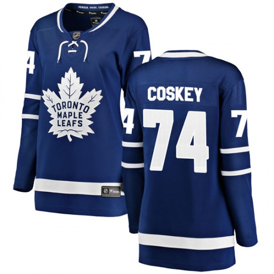 Fanatics Branded Cole Coskey Toronto Maple Leafs Women's Breakaway Home Jersey - Blue