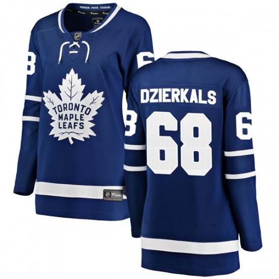 Fanatics Branded Martins Dzierkals Toronto Maple Leafs Women's Breakaway Home Jersey - Blue