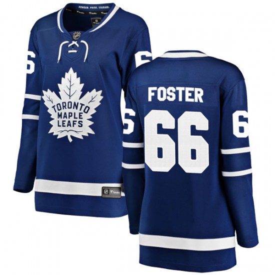 Fanatics Branded T.J. Foster Toronto Maple Leafs Women's Breakaway Home Jersey - Blue