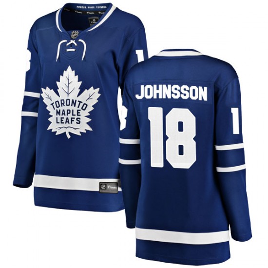 Fanatics Branded Andreas Johnsson Toronto Maple Leafs Women's Breakaway Home Jersey - Blue