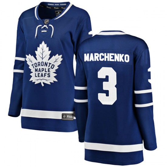Fanatics Branded Alexei Marchenko Toronto Maple Leafs Women's Breakaway Home Jersey - Blue