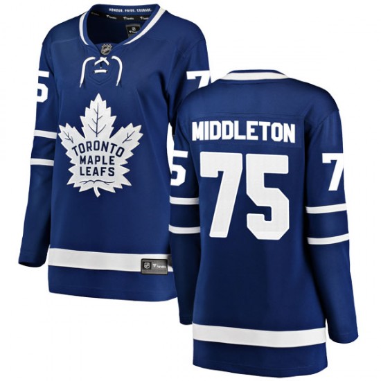 Fanatics Branded Keaton Middleton Toronto Maple Leafs Women's Breakaway Home Jersey - Blue