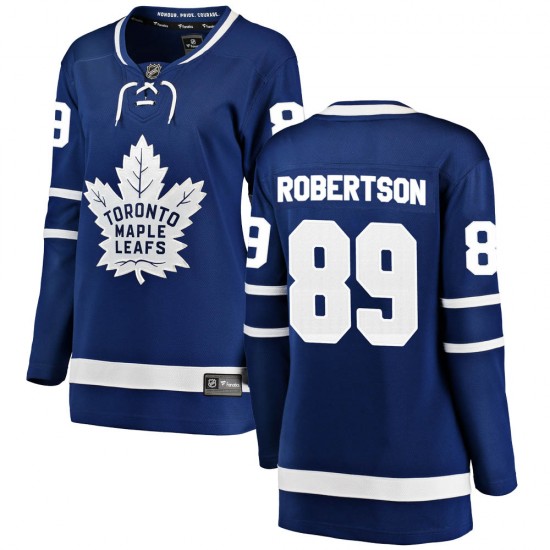 Fanatics Branded Nicholas Robertson Toronto Maple Leafs Women's Breakaway Home Jersey - Blue