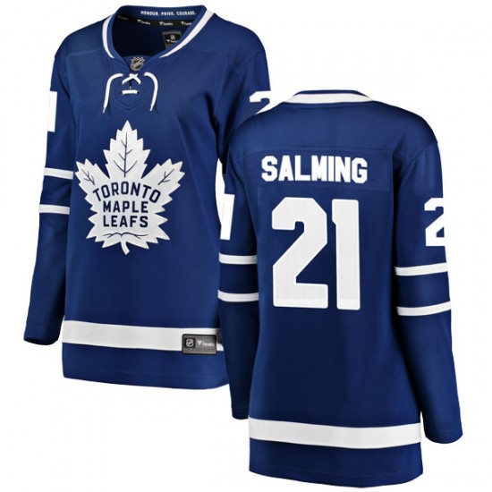 Fanatics Branded Borje Salming Toronto Maple Leafs Women's Breakaway Home Jersey - Blue